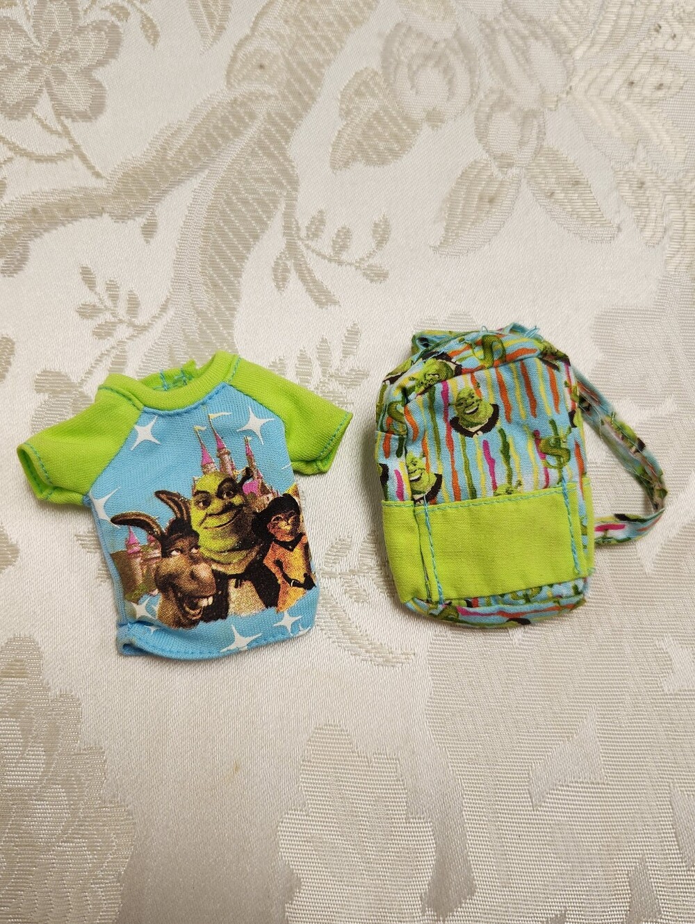 Barbie Shrek Shirt And Backpack DreamWorks 2004 Rare